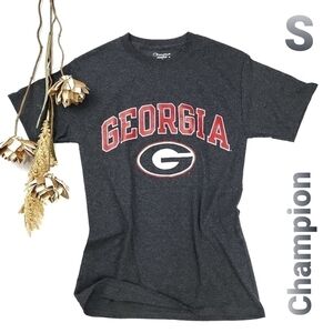 New Champion Grey Georgia Bulldog College Tee S